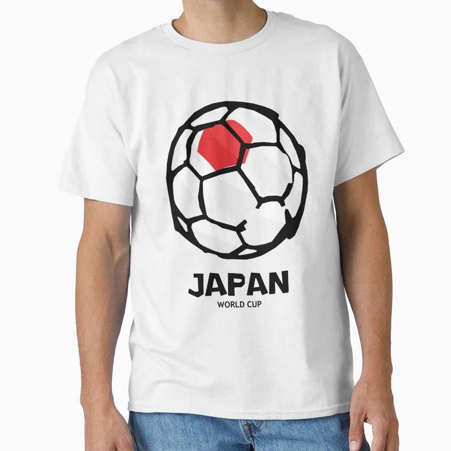 Japan Football Country Flag T-Shirt - Unique Graphic for Adults - T-Shirt, Sweatshirt, Hoodie