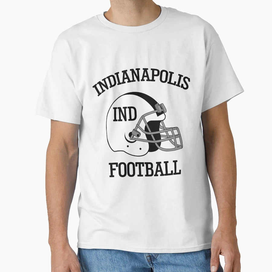 Indianapolis Football And T-Shirt - Minimalist Print Unisex - T-Shirt, Sweatshirt, Hoodie