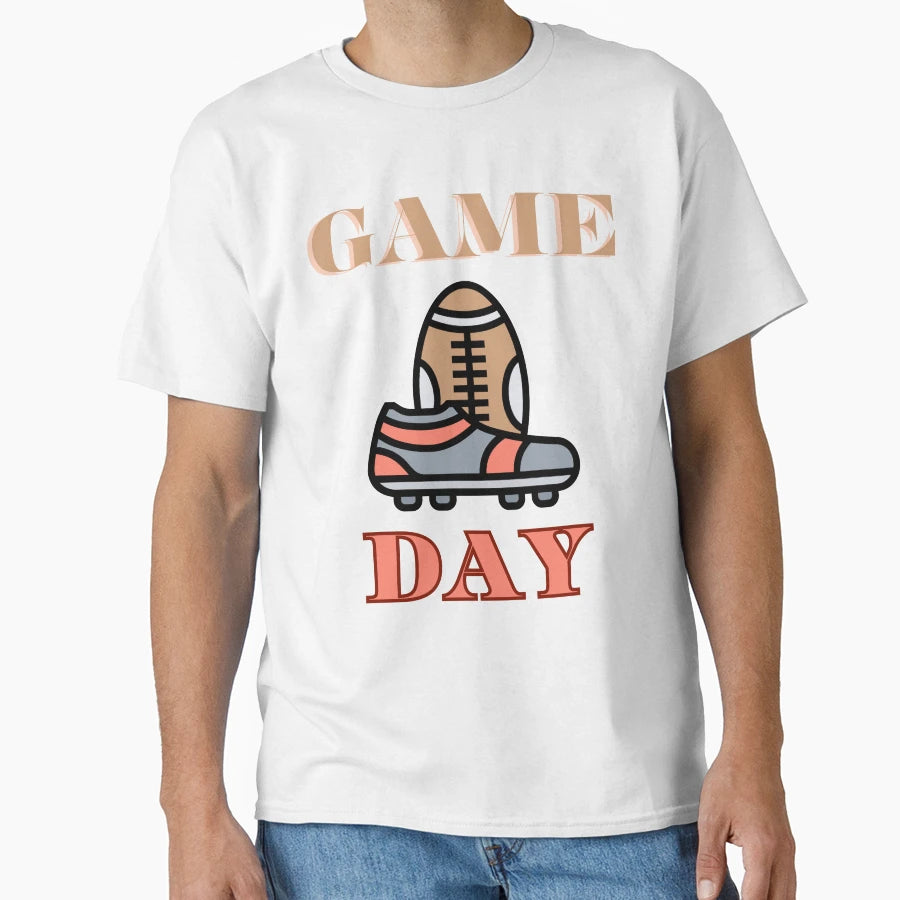 Game Day Rugby Cleats T-Shirt - Graphic Print Men Women - T-Shirt, Sweatshirt, Hoodie