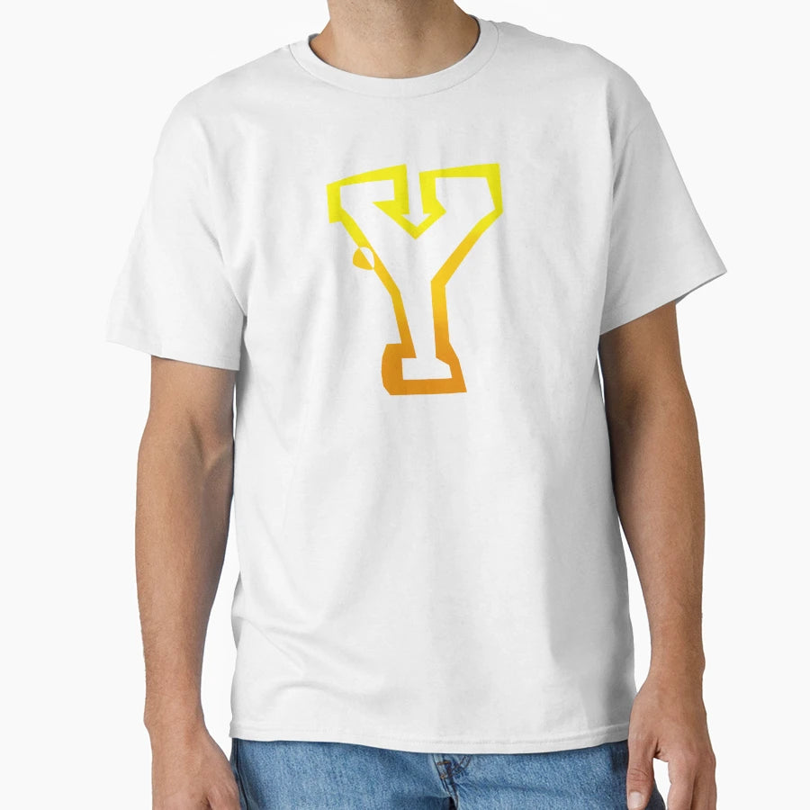Golden Yellow Letter Y T-Shirt - Novelty Apparel Men Women - T-Shirt, Sweatshirt, Hoodie
