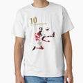 10 Dennis Bergkamp Red T-Shirt - Custom Art Print Unisex - T-Shirt, Sweatshirt, Hoodie