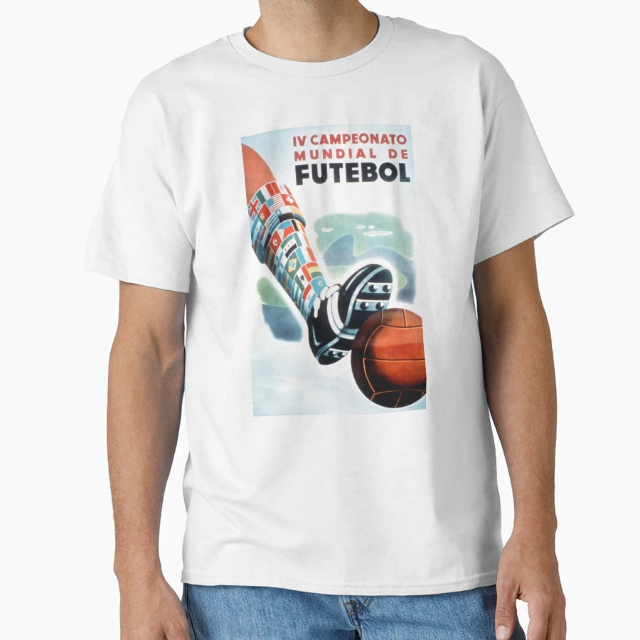 World Cup 1950 Brasil Iv Campeonato T-Shirt - Unique Graphic Unisex - T-Shirt, Sweatshirt, Hoodie