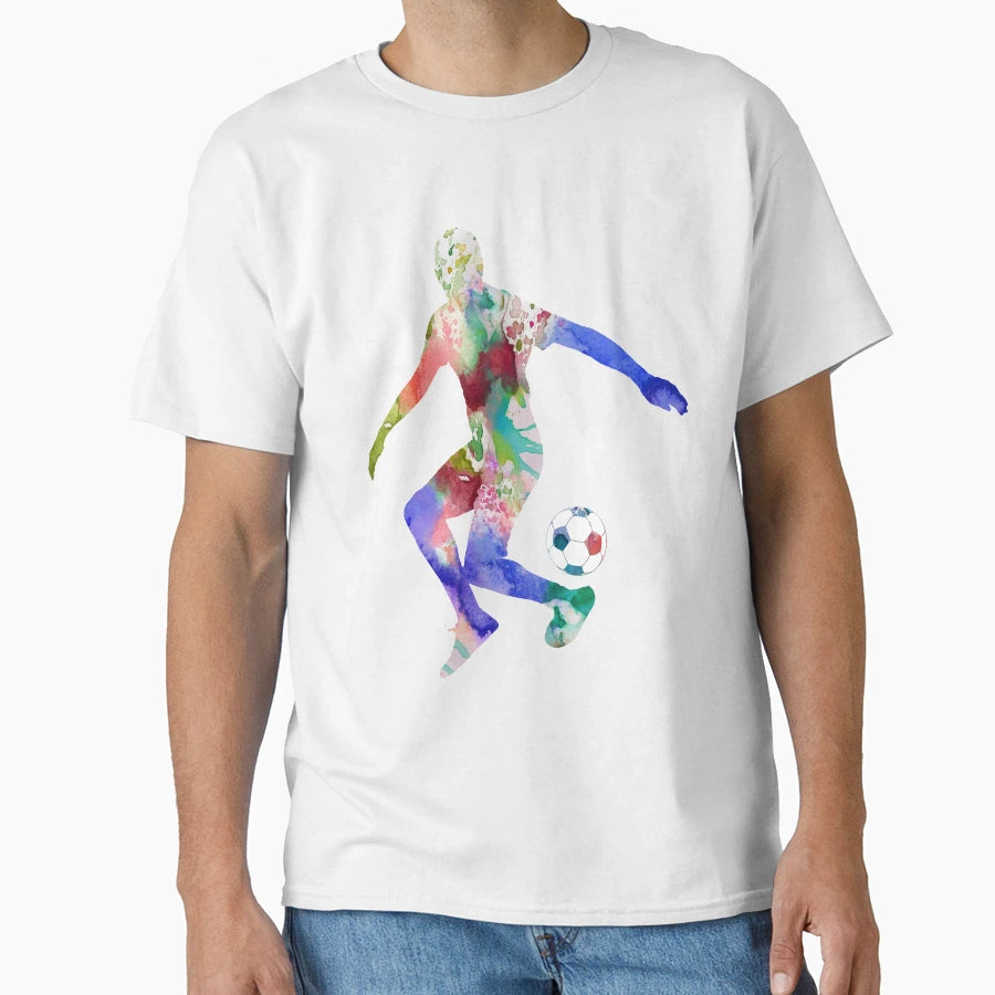 Male Soccer Player Male Football Player T-Shirt - Unique Graphic for Adults - T-Shirt, Sweatshirt, Hoodie