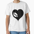 American Football Heart T-Shirt - Unique Graphic for Adults - T-Shirt, Sweatshirt, Hoodie