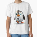 Penguin Playing Soccer Ball T-Shirt - Graphic Print for Adults - T-Shirt, Sweatshirt, Hoodie
