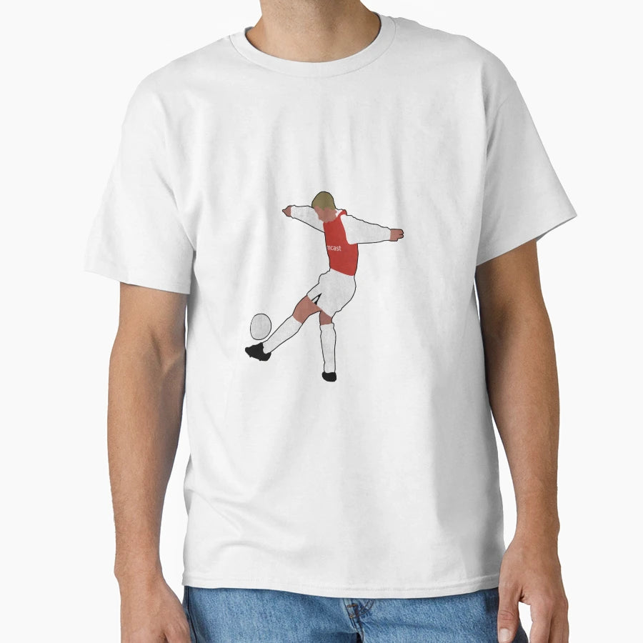 Dennis Bergkamp Godlike Touch T-Shirt - Graphic Print Men Women - T-Shirt, Sweatshirt, Hoodie