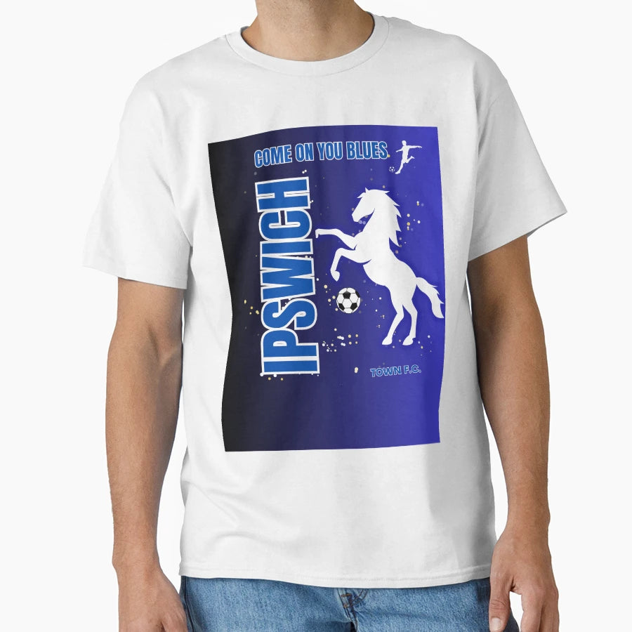 Ipswich Town T-Shirt - Custom Art Print Unisex - T-Shirt, Sweatshirt, Hoodie