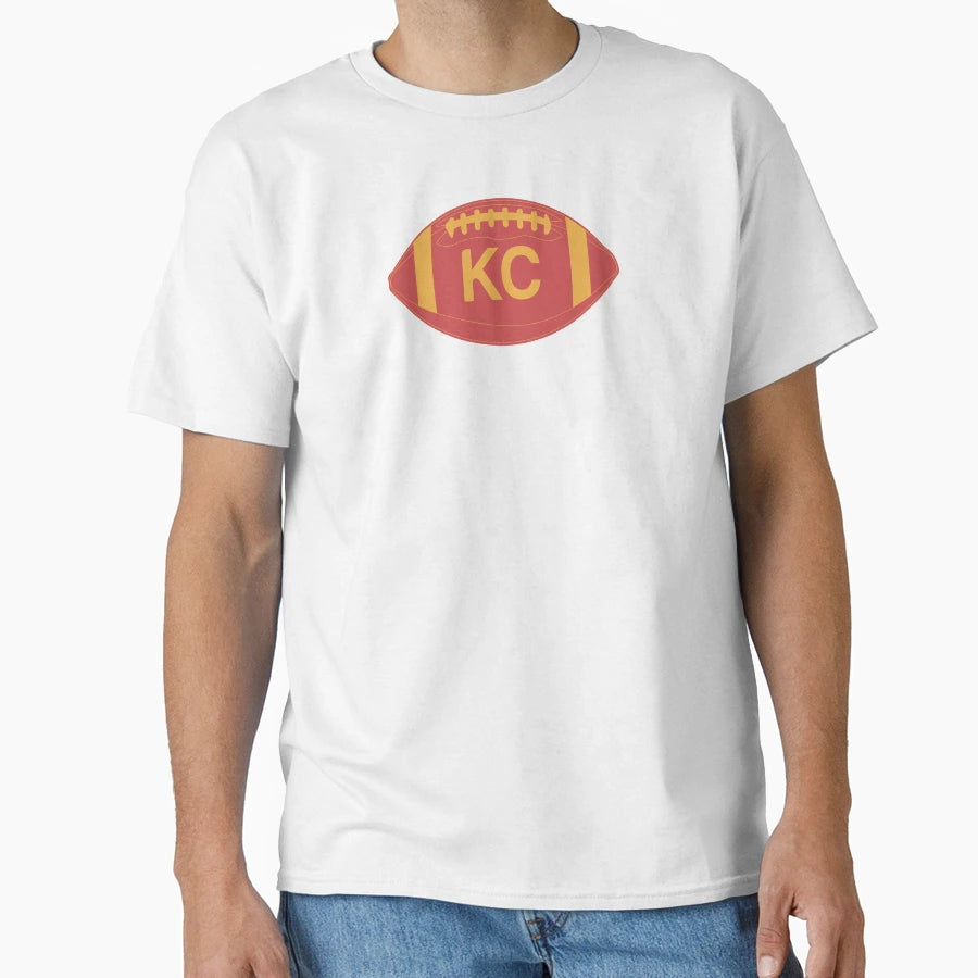 Kc Football T-Shirt - Custom Art Print Men Women - T-Shirt, Sweatshirt, Hoodie