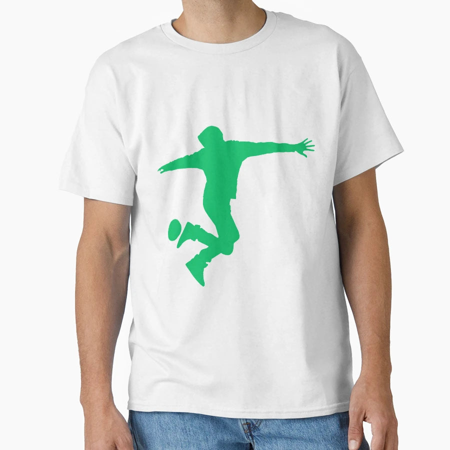 Football Green Dribbler 3 Player Ball T-Shirt - Custom Art Print Men Women - T-Shirt, Sweatshirt, Hoodie