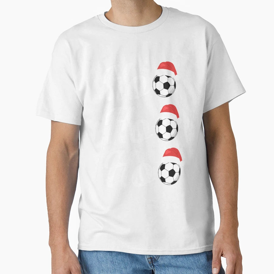 Ho Ho Ho Football T-Shirt - Novelty Apparel for Adults - T-Shirt, Sweatshirt, Hoodie