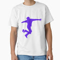 Football Blue Dribbler 3 Player Ball T-Shirt - Graphic Print Men Women - T-Shirt, Sweatshirt, Hoodie