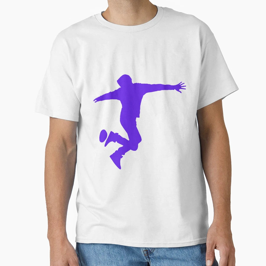 Football Blue Dribbler 3 Player Ball T-Shirt - Graphic Print Men Women - T-Shirt, Sweatshirt, Hoodie