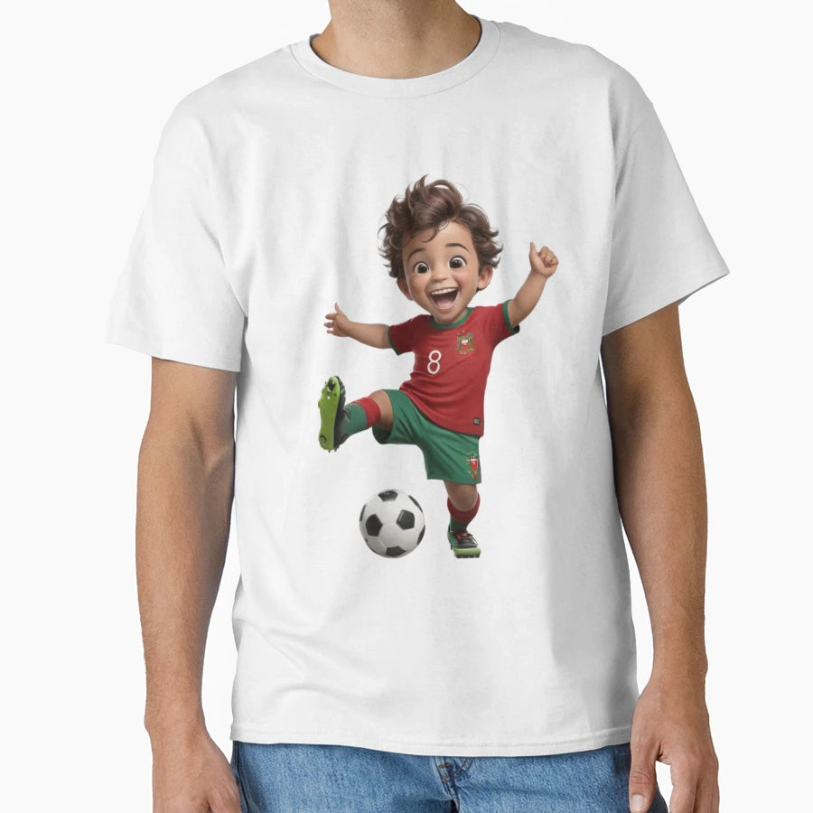 Portugal Footballer Nice Positive Jersey T-Shirt - Minimalist Print Unisex - T-Shirt, Sweatshirt, Hoodie