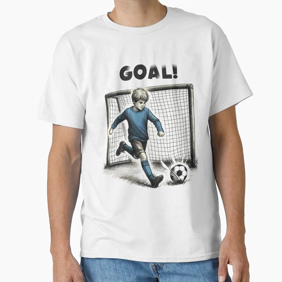 Football Player T-Shirt - Minimalist Print for Adults - T-Shirt, Sweatshirt, Hoodie
