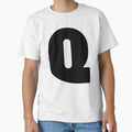 Alphabet Q Uppercase Letter Q Letter Q T-Shirt - Unique Graphic Men Women - T-Shirt, Sweatshirt, Hoodie