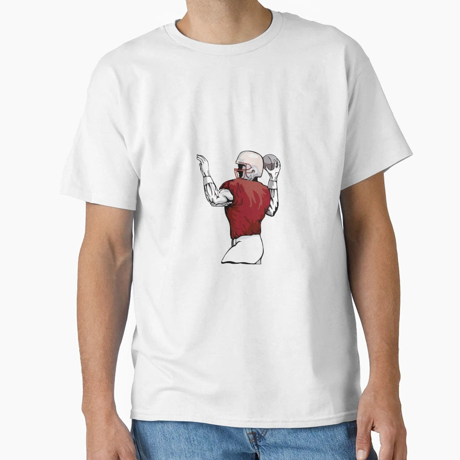 Quarterback Throwing Ball T-Shirt - Trendy Graphic Men Women - T-Shirt, Sweatshirt, Hoodie