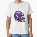 Purple Football Helmet T-Shirt - Aesthetic Graphic Men Women - T-Shirt, Sweatshirt, Hoodie