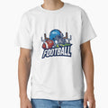 American Football Helmet Goalposts T-Shirt - Graphic Print Men Women - T-Shirt, Sweatshirt, Hoodie
