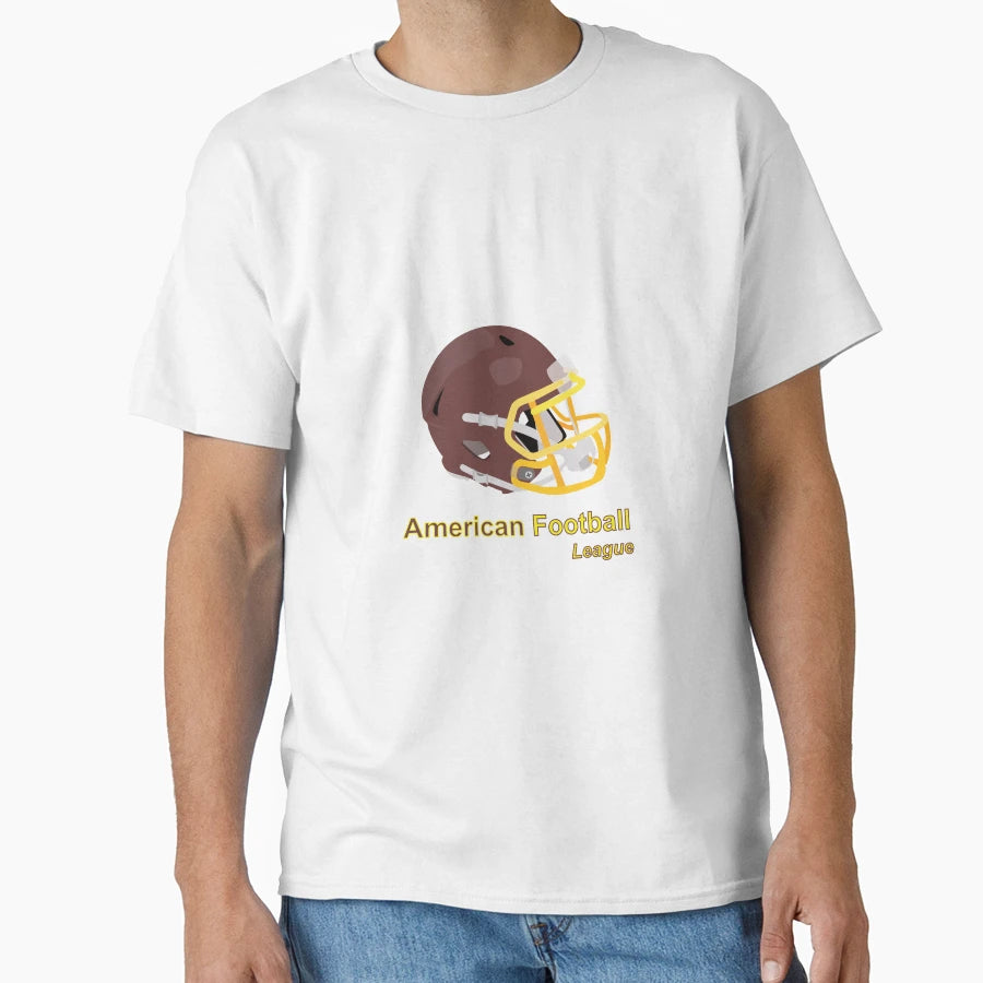 Helmet Used American Football T-Shirt - Graphic Print for Adults - T-Shirt, Sweatshirt, Hoodie
