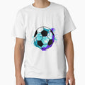 Football Turquoise Splash Ball Football T-Shirt - Unique Graphic Unisex - T-Shirt, Sweatshirt, Hoodie