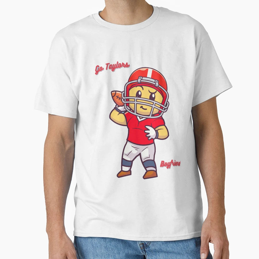 Go Taylors Boyfriend Football T-Shirt - Aesthetic Graphic Men Women - T-Shirt, Sweatshirt, Hoodie