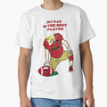 My Father Is Best Football Player T-Shirt - Aesthetic Graphic for Adults - T-Shirt, Sweatshirt, Hoodie