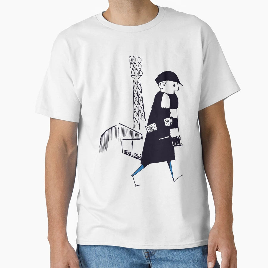 Flat Cap Fan Football Fan Black And T-Shirt - Streetwear Style Unisex - T-Shirt, Sweatshirt, Hoodie