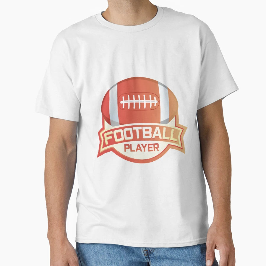 Football Player American Football T-Shirt - Aesthetic Graphic for Adults - T-Shirt, Sweatshirt, Hoodie