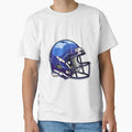 Blue Football Helmet T-Shirt - Novelty Apparel for Adults - T-Shirt, Sweatshirt, Hoodie