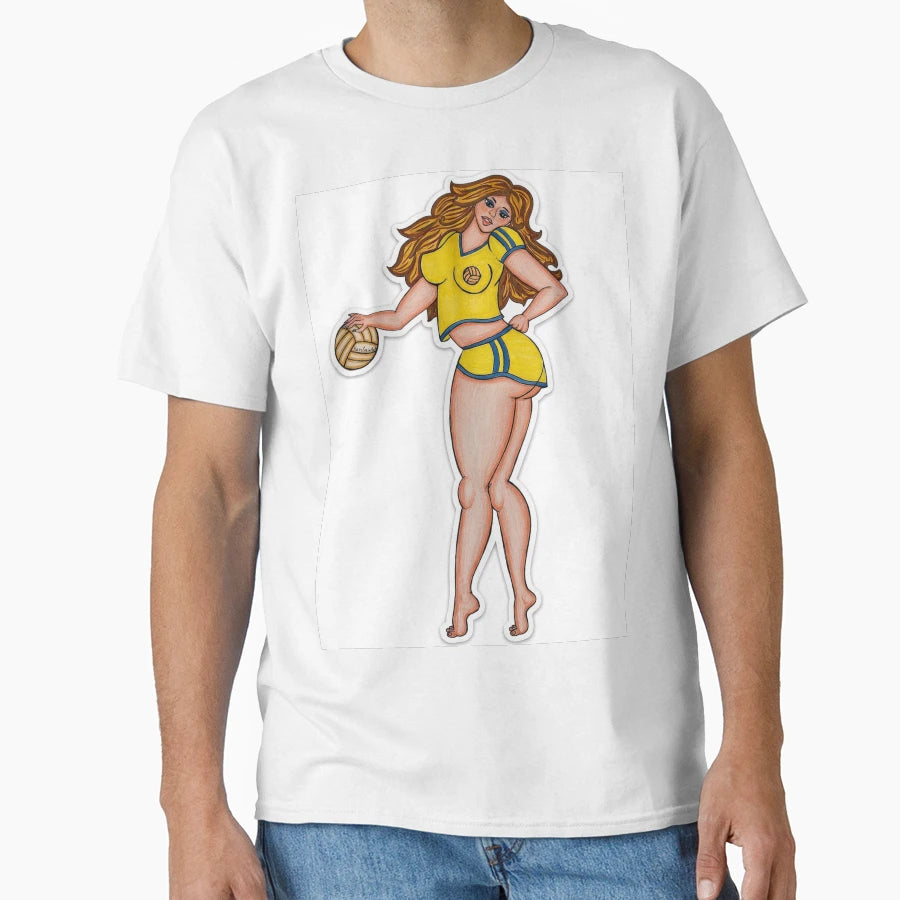 Basketball Pinup T-Shirt - Minimalist Print for Adults - T-Shirt, Sweatshirt, Hoodie