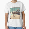 Sci fi Beach landing by Funktastic Designs - Adult & Kids T-Shirts, Sweatshirts & Hoodies apparel design preview 1