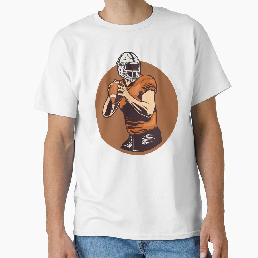Football Player T-Shirt - Graphic Print Unisex - T-Shirt, Sweatshirt, Hoodie