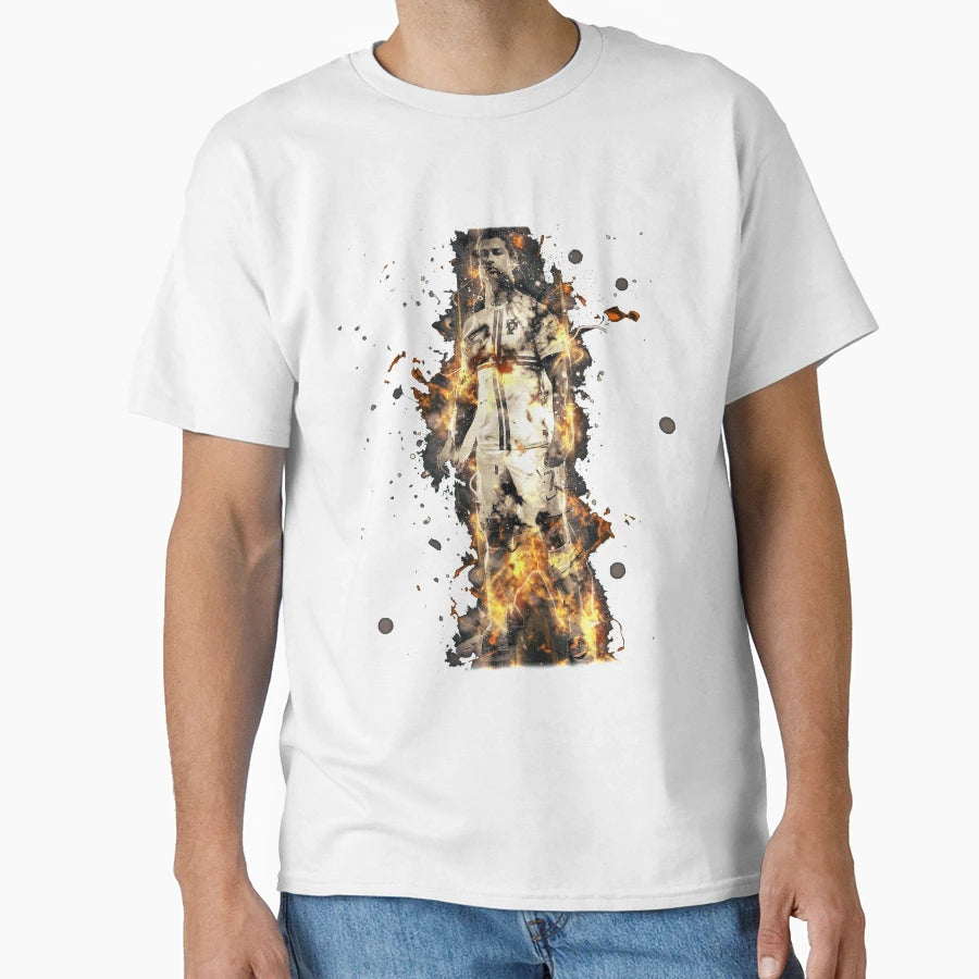 Ronaldo Fire Cristiano Cr7 Soccer T-Shirt - Fun Novelty Design for Adults - T-Shirt, Sweatshirt, Hoodie