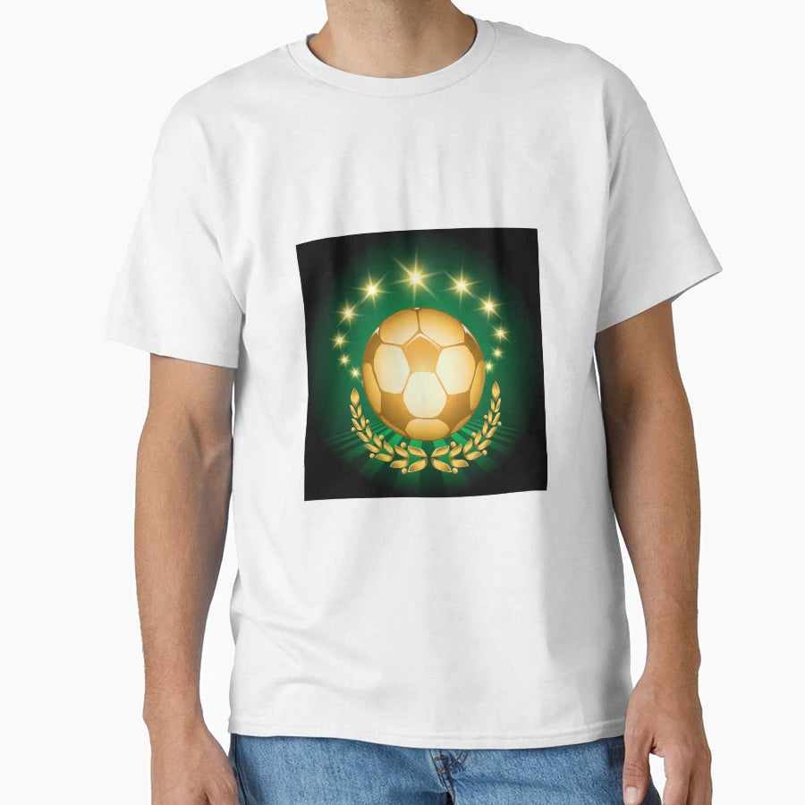 Golden Soccer Ball T-Shirt - Fun Novelty Design Unisex - T-Shirt, Sweatshirt, Hoodie