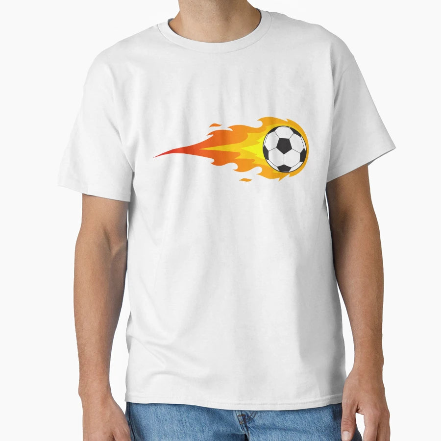 Football Fire Sun Ball Football Ball T-Shirt - Minimalist Print Unisex - T-Shirt, Sweatshirt, Hoodie