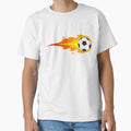 Football Fire Sun Ball Football Ball T-Shirt - Minimalist Print Unisex - T-Shirt, Sweatshirt, Hoodie