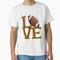 Love Football T-Shirt - Unique Graphic for Adults - T-Shirt, Sweatshirt, Hoodie
