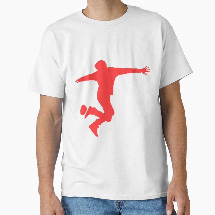 Football Red Dribbler 3 Player Ball T-Shirt - Fun Novelty Design Men Women - T-Shirt, Sweatshirt, Hoodie