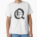 Q Old English Lettering Q T-Shirt - Unique Graphic for Adults - T-Shirt, Sweatshirt, Hoodie