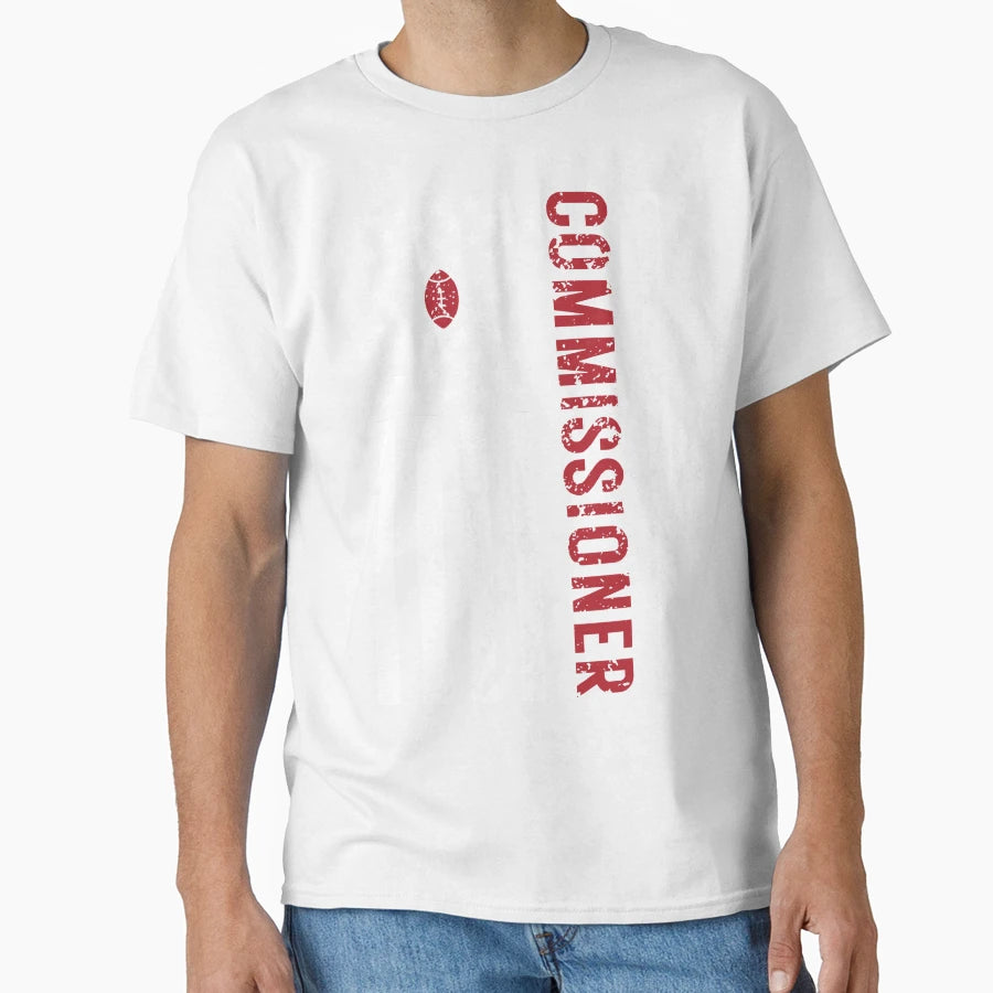 American Flag Commissioner T-Shirt - Minimalist Print for Adults - T-Shirt, Sweatshirt, Hoodie