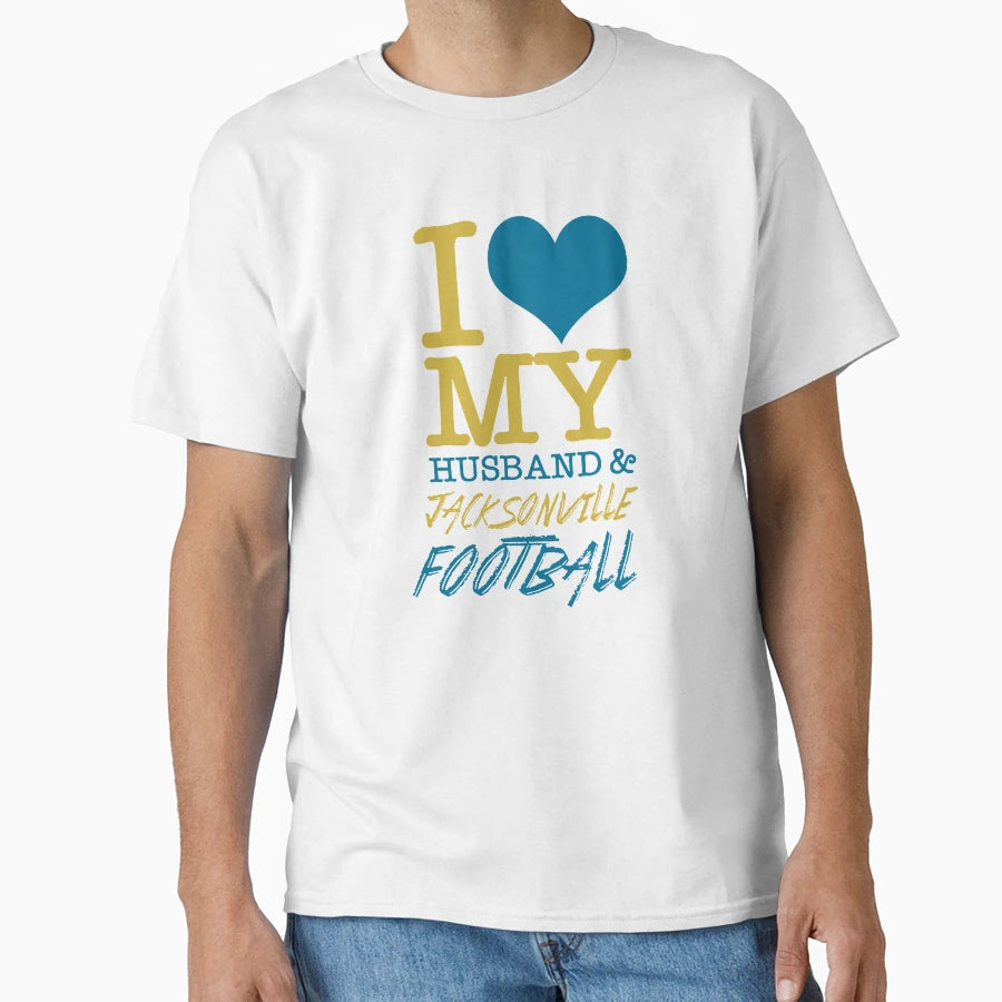 I Love Husband Jacksonville T-Shirt - Minimalist Print for Adults - T-Shirt, Sweatshirt, Hoodie