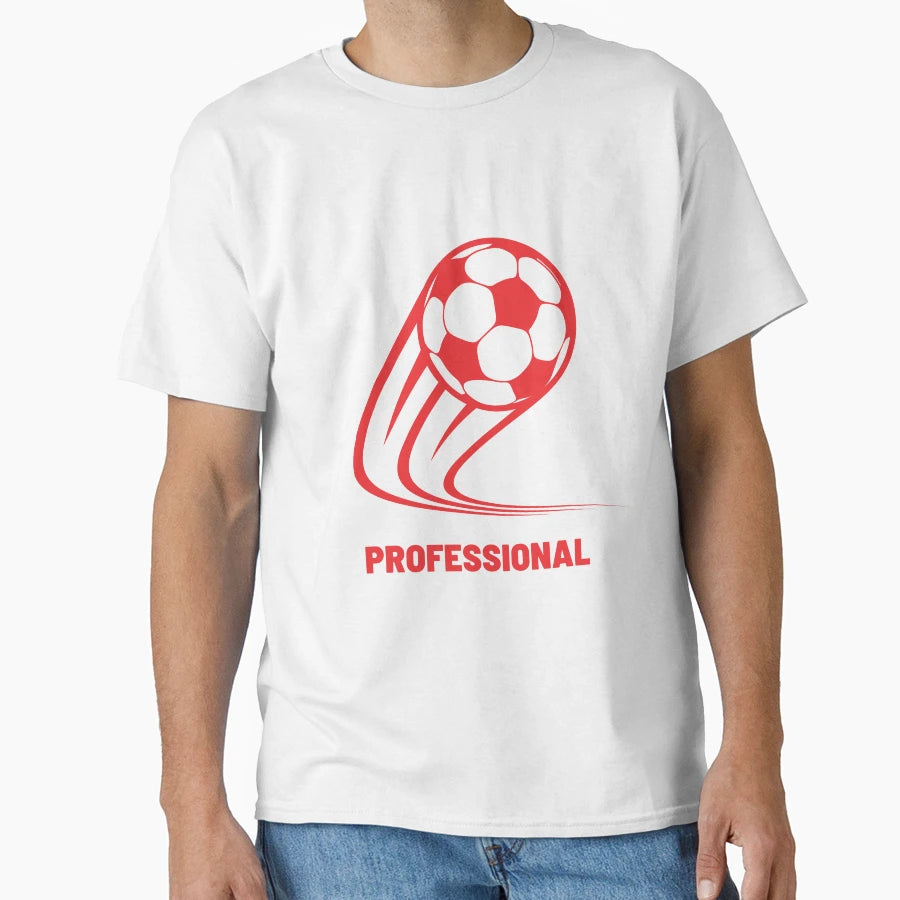 Football Ball Curve Proffesional Soccer T-Shirt - Minimalist Print Unisex - T-Shirt, Sweatshirt, Hoodie