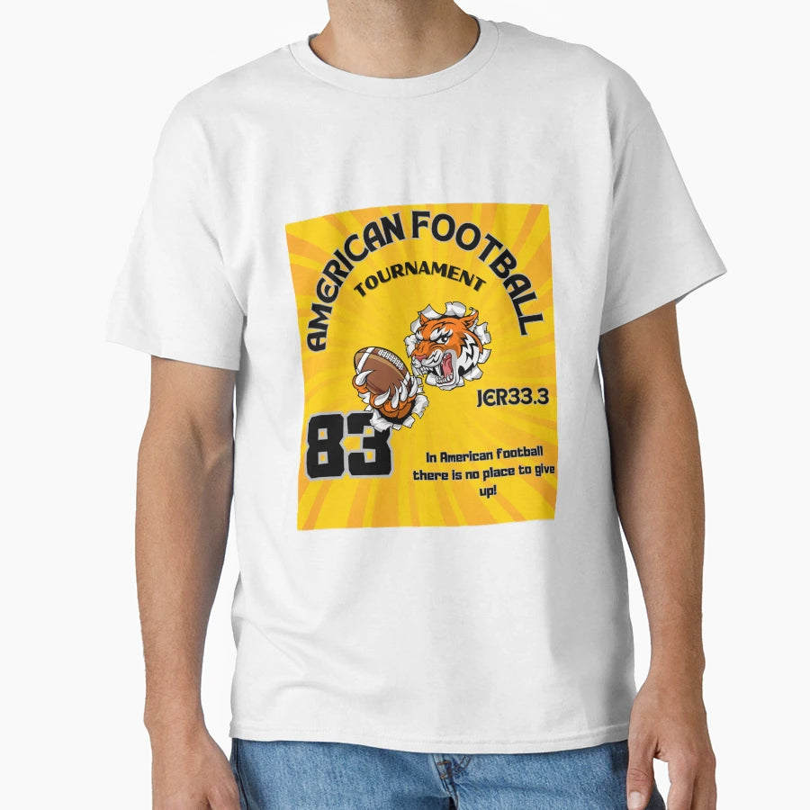 American Football T-Shirt - Minimalist Print Men Women - T-Shirt, Sweatshirt, Hoodie