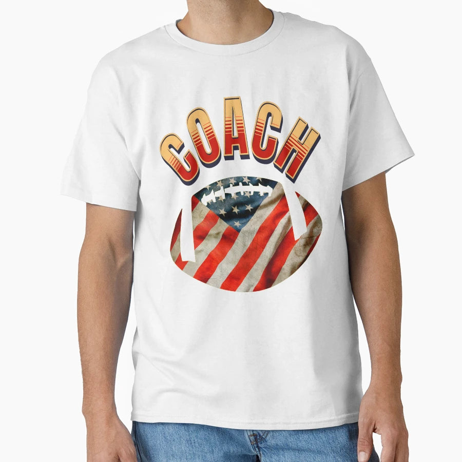 Coach American Football Fan T-Shirt - Unique Graphic for Adults - T-Shirt, Sweatshirt, Hoodie