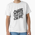 Chaos Looks Good On Me Distressed Typography Design - Adult & Kids T-Shirts, Sweatshirts & Hoodies apparel design preview 1