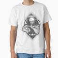 American Football Player Running Grayscale T-Shirt - Trendy Graphic Unisex - T-Shirt, Sweatshirt, Hoodie