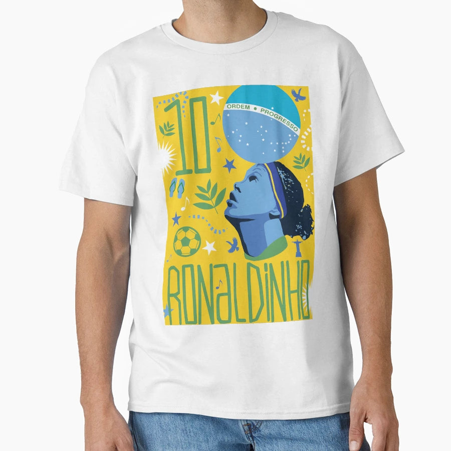 Ronaldinho T-Shirt - Minimalist Print Unisex - T-Shirt, Sweatshirt, Hoodie