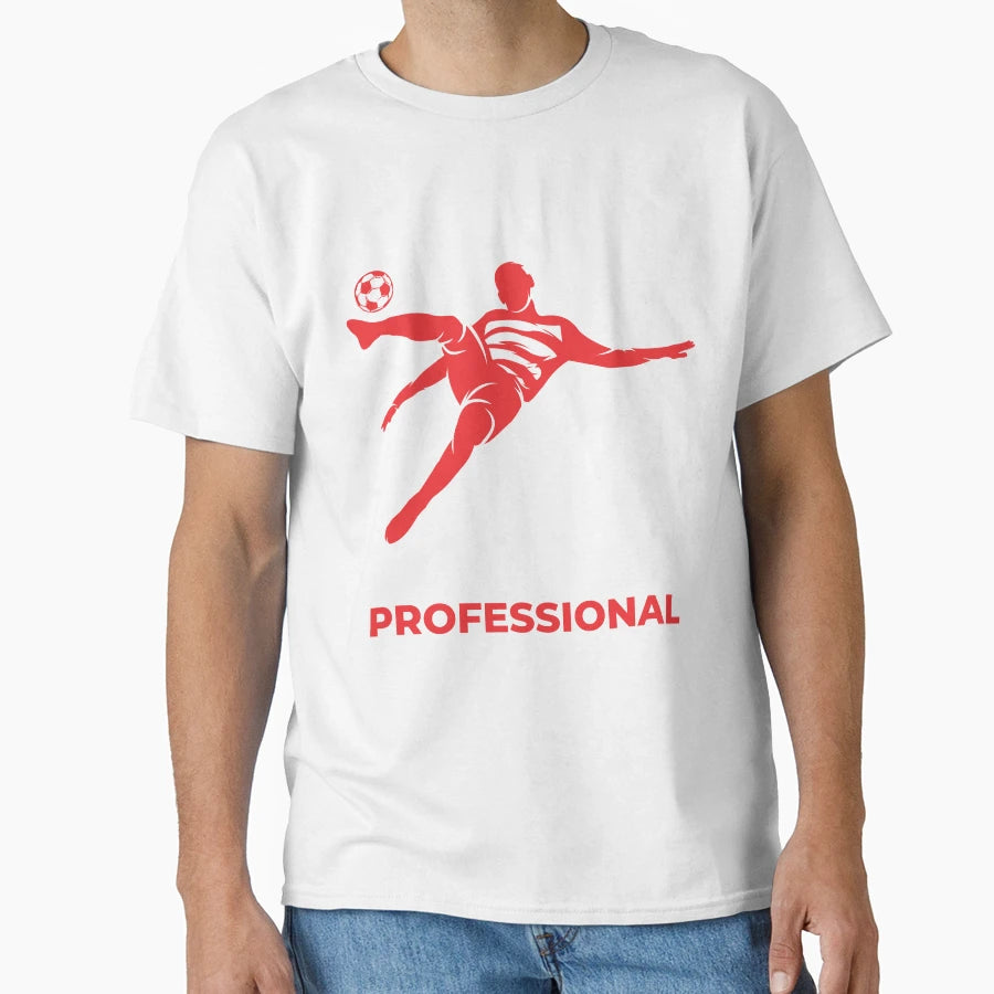 Football Red Professional Flying T-Shirt - Fun Novelty Design for Adults - T-Shirt, Sweatshirt, Hoodie
