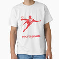 Football Red Professional Flying T-Shirt - Fun Novelty Design for Adults - T-Shirt, Sweatshirt, Hoodie