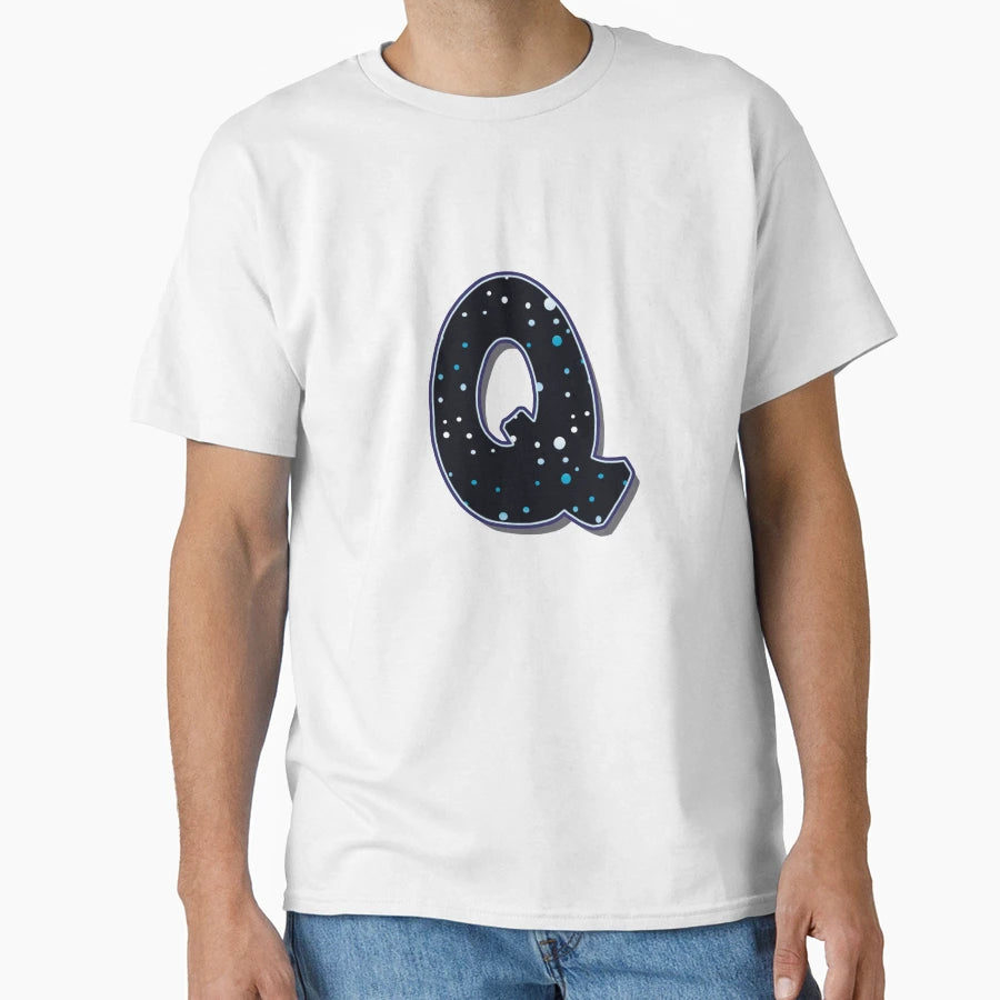 Letter Q Dots T-Shirt - Novelty Apparel Unisex - T-Shirt, Sweatshirt, Hoodie